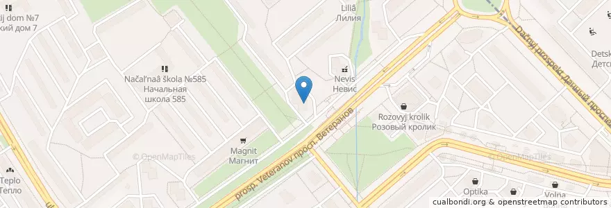 Mapa de ubicacion de СтоличкИ en Russland, Föderationskreis Nordwest, Oblast Leningrad, Sankt Petersburg, Кировский Район, Округ Дачное.