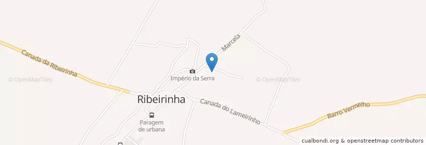 Mapa de ubicacion de Ribeirinha en Portugal, Açores, Terceira, Angra Do Heroísmo, Ribeirinha.