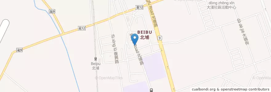 Mapa de ubicacion de 經典食坊 en Taiwan, Taiwan Province, Hualien County, Xincheng.