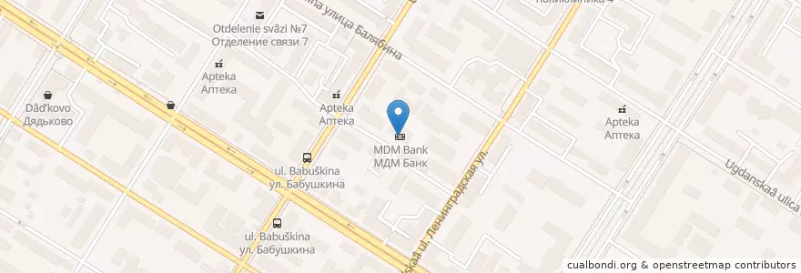 Mapa de ubicacion de МДМ Банк en Rússia, Distrito Federal Oriental, Krai De Zabaykalsky, Читинский Район, Городской Округ Чита.
