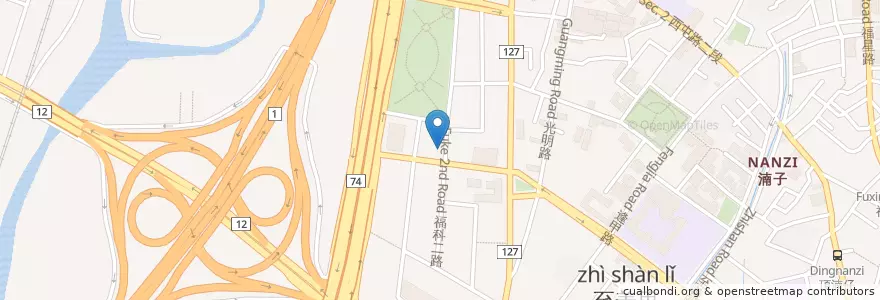 Mapa de ubicacion de 嵐山熟成牛かつ專売 en Taiwán, Taichung, 西屯區.