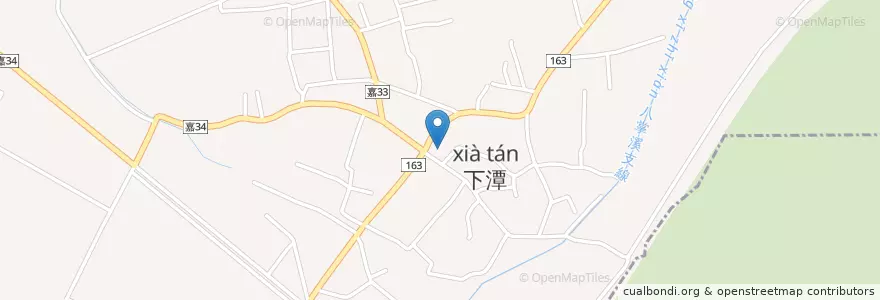 Mapa de ubicacion de 雲龍宮 en 台湾, 台湾省, 嘉義県, 鹿草郷.