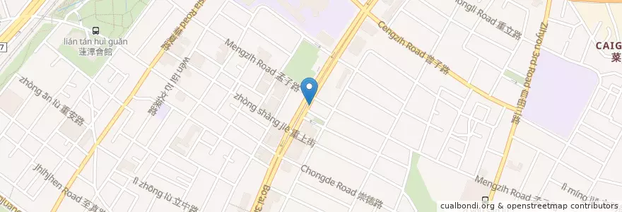 Mapa de ubicacion de 捷運生態園區站(1號出口) en 타이완, 가오슝시, 쭤잉구.