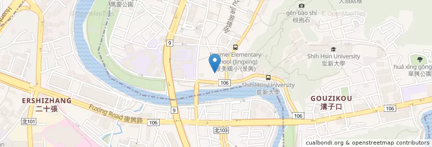 Mapa de ubicacion de 見共同工作空間 en تايوان, تايبيه الجديدة, 文山區.