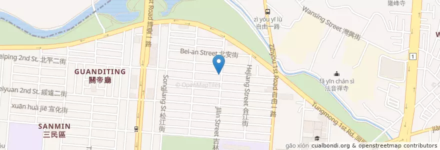 Mapa de ubicacion de 早安！客拉客 en Taïwan, Kaohsiung, 三民區.