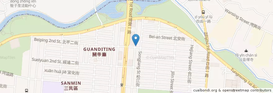 Mapa de ubicacion de 妙蓮華素食 en 臺灣, 高雄市, 三民區.