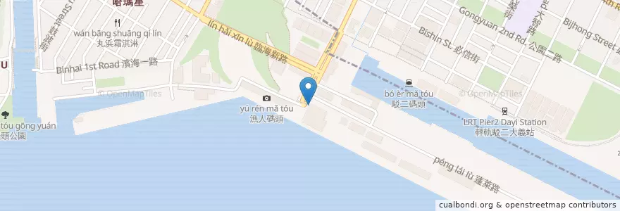 Mapa de ubicacion de Corner Cone Gelato en Taiwán, Kaohsiung, 鼓山區.