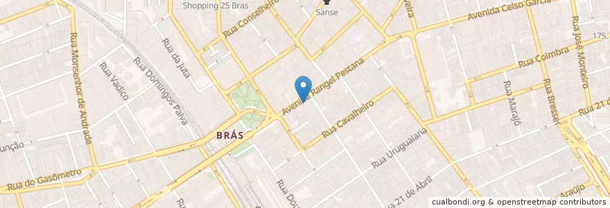 Mapa de ubicacion de Banco do Brasil en 브라질, 남동지방, 상파울루, Região Geográfica Intermediária De São Paulo, Região Metropolitana De São Paulo, Região Imediata De São Paulo, 상파울루.
