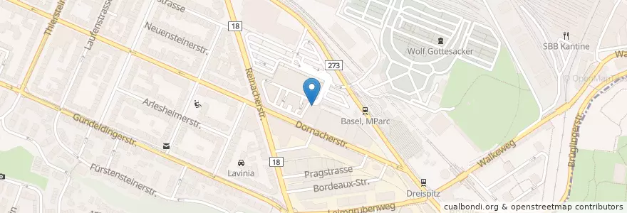 Mapa de ubicacion de The Point en スイス, Basel-Stadt, Basel.