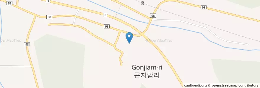 Mapa de ubicacion de 곤지암순복음제일교회 en 대한민국, 경기도, 광주시.