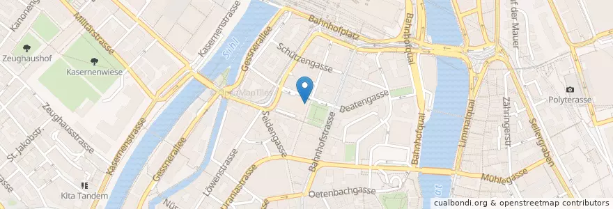 Mapa de ubicacion de Leonardo en Switzerland, Zurich, District Zurich, Zurich.