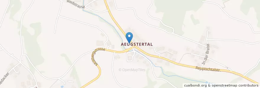 Mapa de ubicacion de Büchertausch Aeugstertal en スイス, チューリッヒ, Bezirk Affoltern, Aeugst Am Albis.