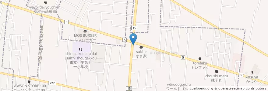 Mapa de ubicacion de ENEOS en Japon, Tokyo, 小平市, 東久留米市.