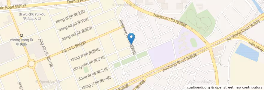 Mapa de ubicacion de 呀米早午餐 en 台湾, 高雄市, 楠梓区.