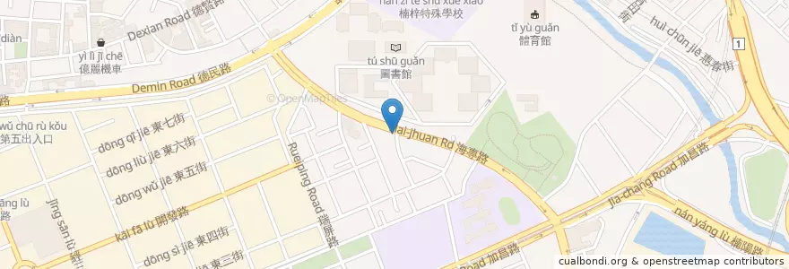 Mapa de ubicacion de 奈瑪咖啡甜點烘焙 en تايوان, كاوهسيونغ, 楠梓區.