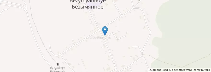 Mapa de ubicacion de Безымянное 353273 en روسيا, منطقة فيدرالية جنوبية, منطقة كراسنودار, Городской Округ Горячий Ключ.