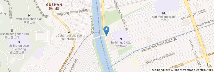 Mapa de ubicacion de 麥當勞 en Taiwan, Kaohsiung, 三民區.