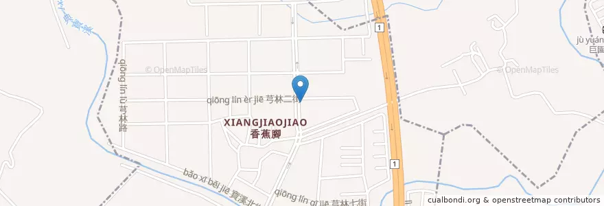 Mapa de ubicacion de 渡時光 en 타이완, 가오슝시, 난쯔구.