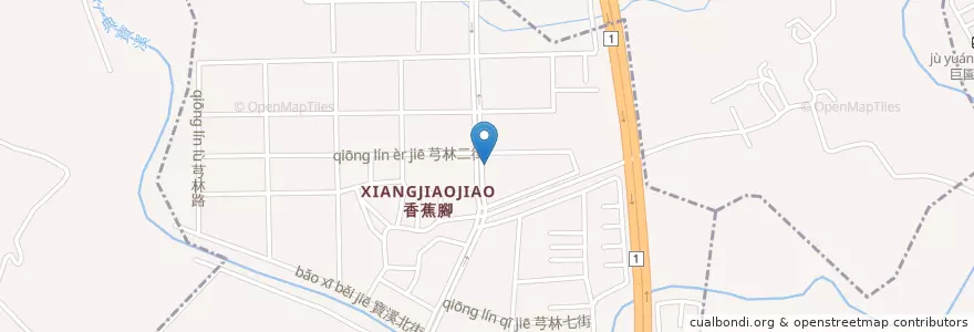 Mapa de ubicacion de 芙樂廚坊早午餐 en Taiwan, Kaohsiung, 楠梓區.