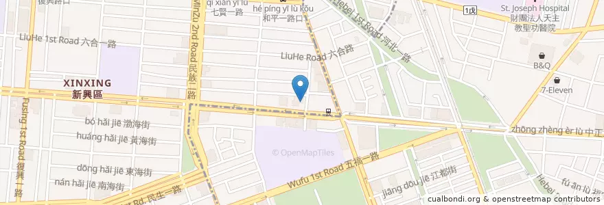Mapa de ubicacion de 文心牙醫診所 en Tayvan, Kaohsiung, 苓雅區.
