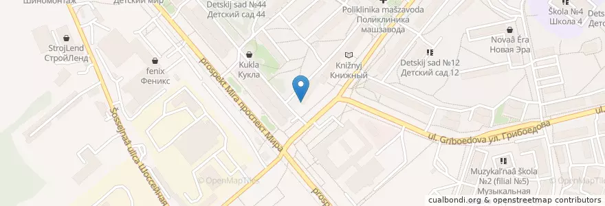 Mapa de ubicacion de Медика en Rusland, Уральский Федеральный Округ, Oblast Tsjeljabinsk, Златоустовский Городской Округ.