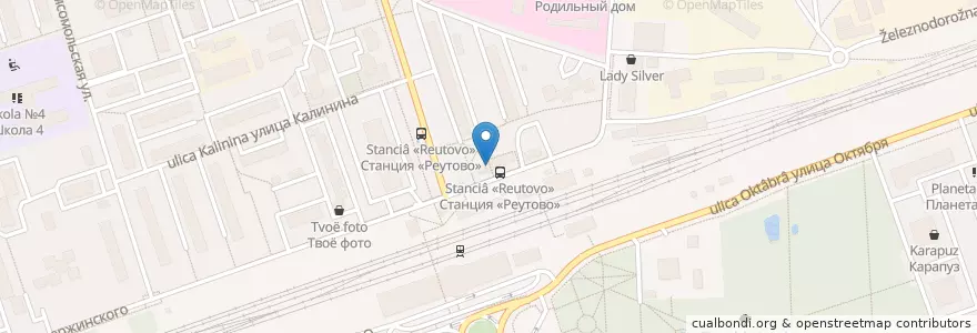 Mapa de ubicacion de Чайхана Халяль en ロシア, 中央連邦管区, モスクワ州, Городской Округ Реутов.