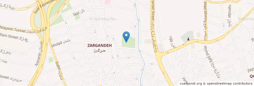 Mapa de ubicacion de مقبره شهدا گمنام en Iran, Téhéran, شهرستان تهران, Téhéran, بخش مرکزی شهرستان تهران.