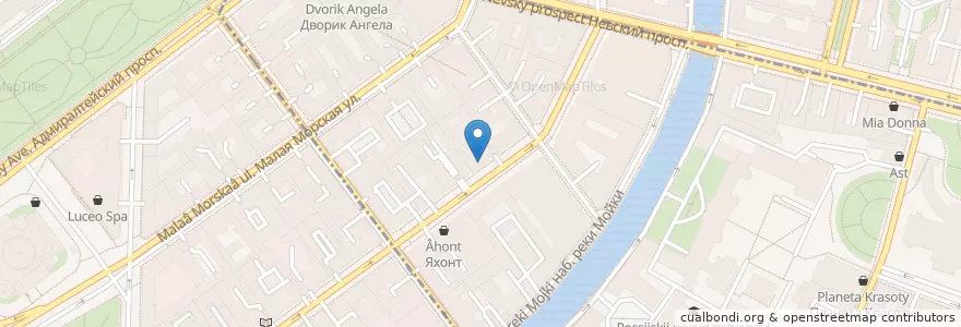 Mapa de ubicacion de Drive Cafe en Russland, Föderationskreis Nordwest, Oblast Leningrad, Sankt Petersburg, Адмиралтейский Район, Округ № 78.