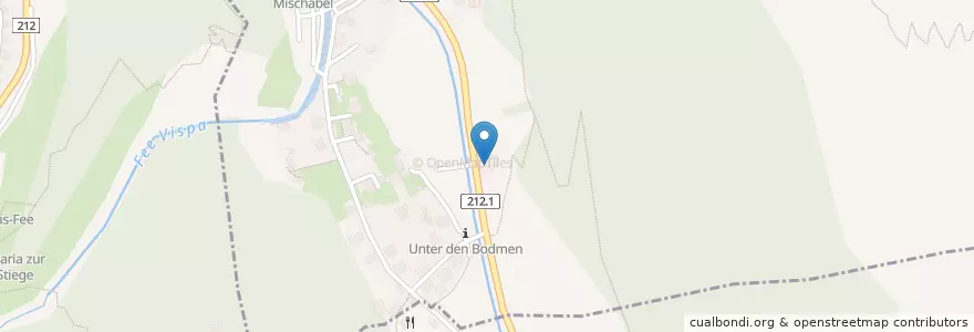 Mapa de ubicacion de Schönblick en Schweiz/Suisse/Svizzera/Svizra, Valais/Wallis, Visp, Saas-Grund.