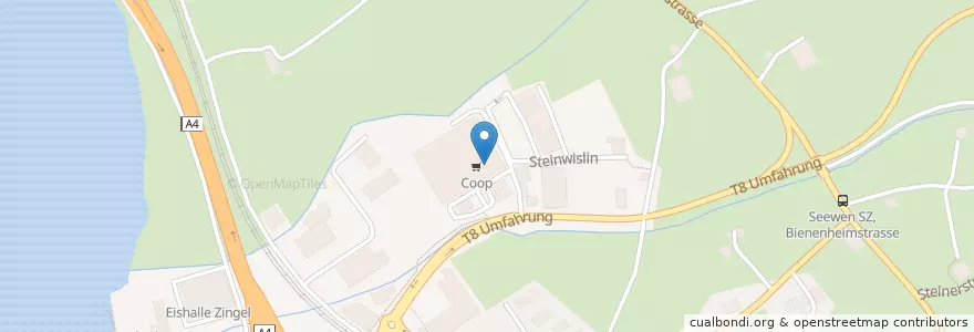 Mapa de ubicacion de Coop Restaurant en Switzerland, Schwyz, Schwyz, Schwyz.