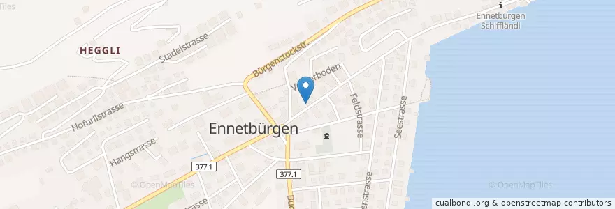 Mapa de ubicacion de EnnEt en Suiza, Nidwalden, Ennetbürgen.