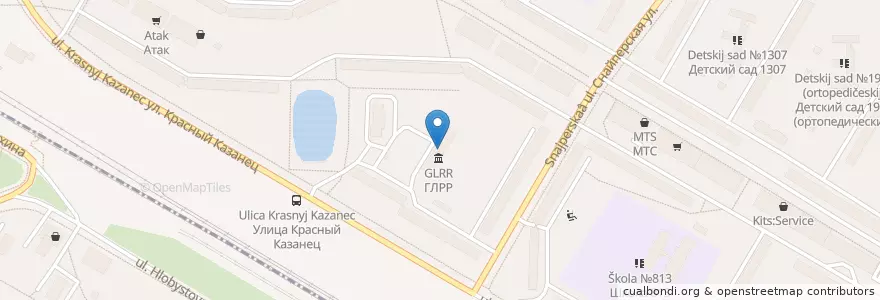 Mapa de ubicacion de ОВД района Вешняки en Rusland, Centraal Federaal District, Moskou, Восточный Административный Округ, Район Вешняки.