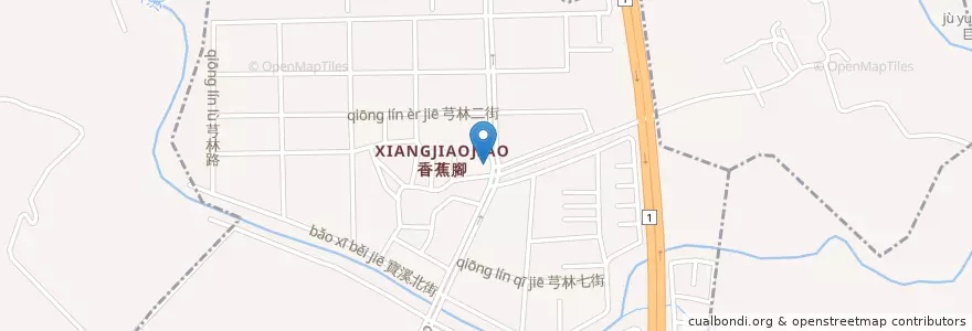 Mapa de ubicacion de 歐帕斯早午餐 en Taiwan, Kaohsiung, 楠梓區.
