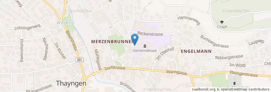 Mapa de ubicacion de Orientierungsschule en Schweiz/Suisse/Svizzera/Svizra, Schaffhausen, Thayngen.