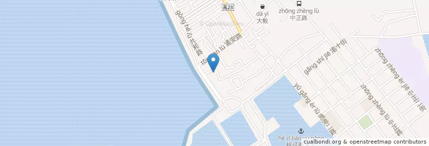 Mapa de ubicacion de 通安宮 en 台湾, 高雄市.
