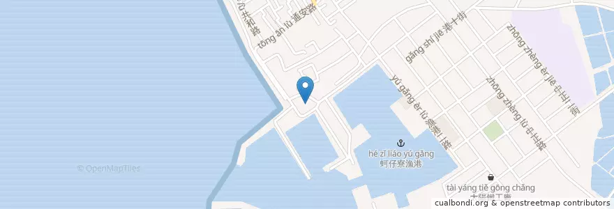 Mapa de ubicacion de 鎮海將軍府(原賜伯公) en Taiwan, Kaohsiung.