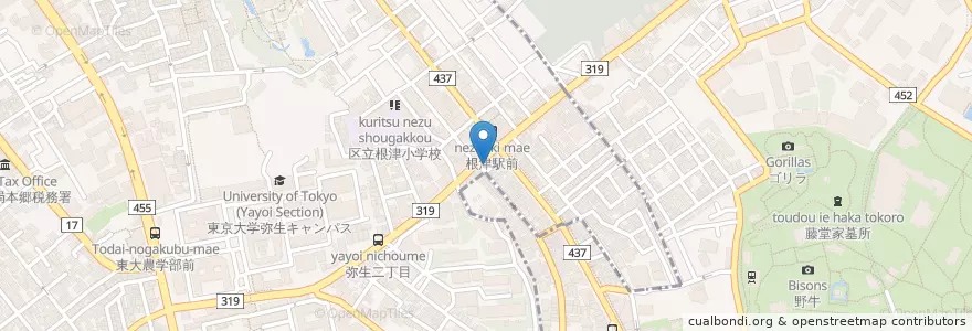 Mapa de ubicacion de Spiga en Japan, Tokio, 文京区.