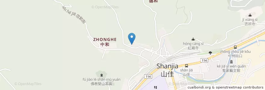 Mapa de ubicacion de 樂山市民活動中心 en Taiwán, Nuevo Taipéi, 樹林區.