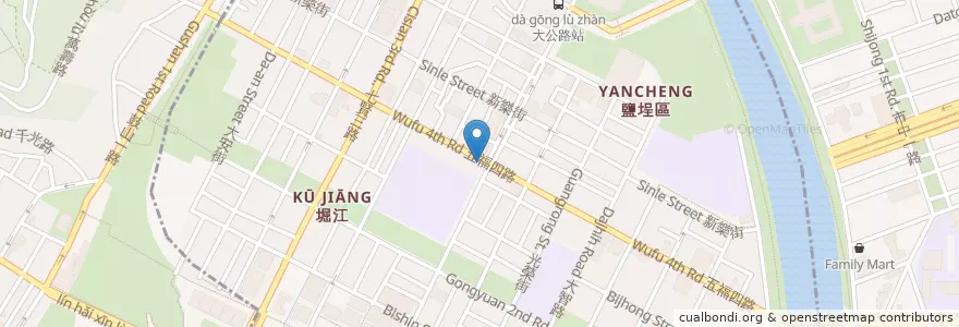 Mapa de ubicacion de 永明診所 en Тайвань, Гаосюн, 鹽埕區.