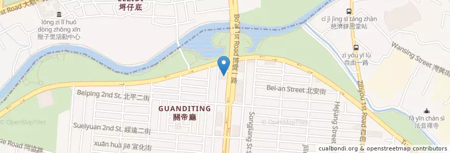 Mapa de ubicacion de 光澤診所 en Tayvan, Kaohsiung, 三民區.