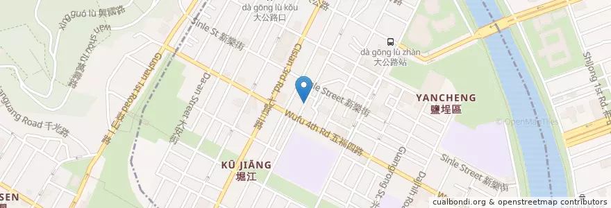 Mapa de ubicacion de 唯 手工水餃 en 臺灣, 高雄市, 鹽埕區.