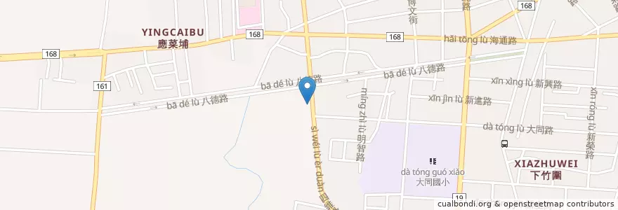 Mapa de ubicacion de 台塑石油 en 臺灣, 臺灣省, 嘉義縣, 朴子市.