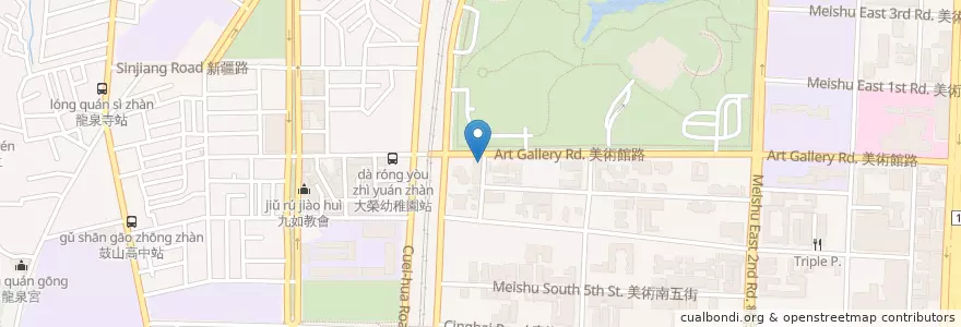 Mapa de ubicacion de 鼻子咖啡餐廳 en Tayvan, Kaohsiung, 鼓山區.