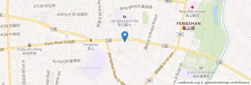 Mapa de ubicacion de 季洋咖啡 en Tayvan, Kaohsiung, 鳳山區.