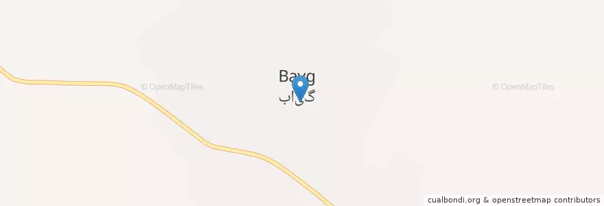 Mapa de ubicacion de شهر بایگ en ایران, استان خراسان رضوی, شهرستان تربت حیدریه, شهر بایگ, بخش بایگ, بایگ.