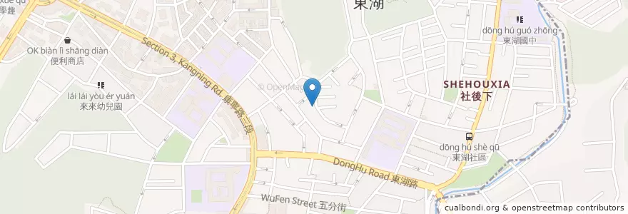 Mapa de ubicacion de 亞斯義大利麵 en تایوان, 新北市, تایپه, 內湖區.