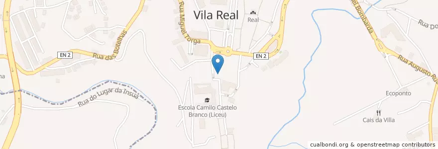 Mapa de ubicacion de Toca da Raposa en Португалия, Северный, Дору, Vila Real, Vila Real, Vila Real.