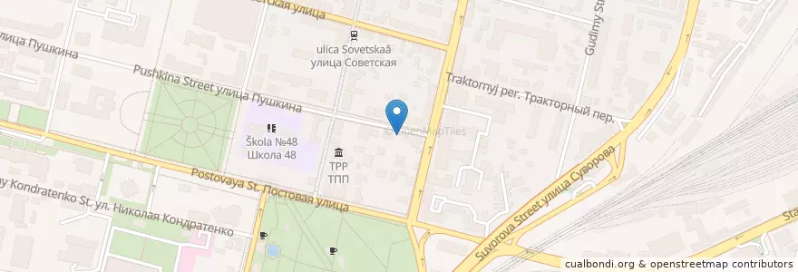 Mapa de ubicacion de Интеза Банк en Russia, South Federal District, Krasnodar Krai, Krasnodar Municipality.