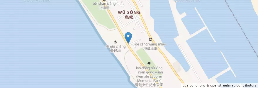 Mapa de ubicacion de 海鮮粥 en Taïwan, Kaohsiung, 旗津區.