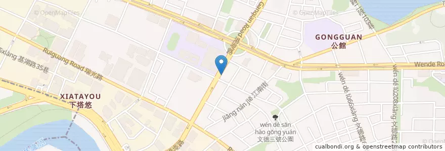Mapa de ubicacion de 川湘饌 en 台湾, 新北市, 台北市, 内湖区.